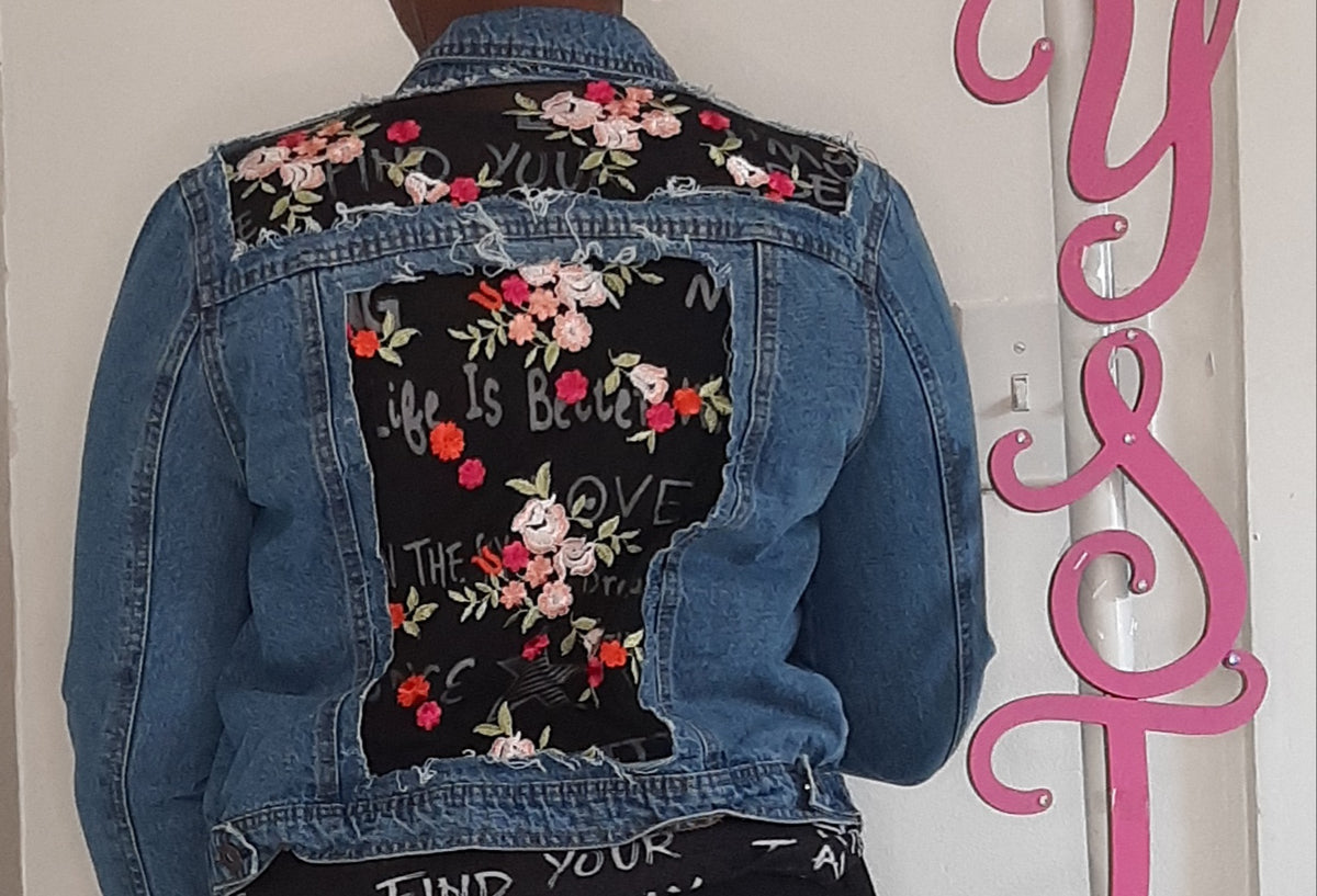 Sheer jean cheap jacket